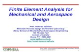 Finite Element Analysis for Mechanical and Aerospace Design Nicholas Zabaras