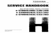 Service Handbook Toshiba E-Studio 230