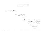 The Last Five Years -Score