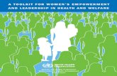 A Toolkit for Women’s Empowerment and Leadership in Health and Welfare