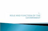 1. Role and Function of the Government