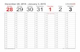 Weekly Calendar 2015 Landscape Time Management
