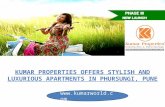Kumar Properties Offers Stylish and Luxurious Apartments in Phursungi, Pune