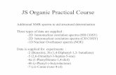 Organic Practicals NMR Data