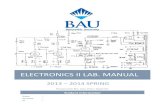 Electronics II Lab Manual