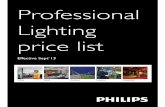 Philips Light Fixture Price List Wef 1-9-2013