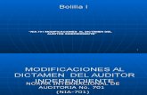 Bolilla i Nia 701 Modificaciones Al Dictamen Del Auditor