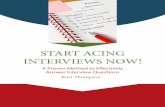 Start Acing Interviews Now