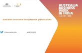 Australian Innovation and Research Presentations