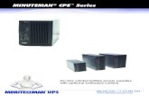 Manual UPS Minuteman CPE1000