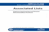 ASME Y14.34-2008 Associated Lists