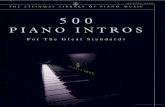 500 Piano Intros for the Great Standards (The Steinway Library of Piano Music)  – January 21, 2005