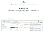 E-Tutorial -Online Correction- Add Challan to Statement