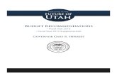 Governor Gary Herbert's Final Budget Recommendations 12.10.2014 for Fiscal Year 2016