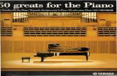 Partituras 50 Exitos y Clasicos Para Piano #1 Yamaha