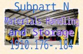 OSHA Subpart N Materials Handling