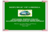 LIBERIA - National Energy Policy 2009