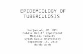 Epidemiologi TB - Dr. Nurjannah MPH