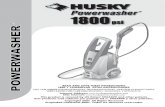 Husky 1800 Electric Pressure Washer