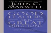 Good Leaders Ask Great Questions by John C. Maxwell