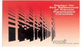1 Design of Fire Resistance Precsat Pre Stressed Concrete PCI