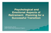 Emotional Aspects of Transitioning to Retirement