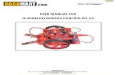 User Manual IR Wireless Remote Control Kit V3