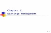 Chapter 11 - Earnings Management