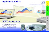 Sharp XG-C40XU Projector Manual