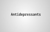 antidepressant powerpoint on pharmacology