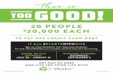 Flyer for the "Too Good" Promo