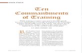 The 10 Commandments of Training
