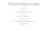 Kinetics of the Selective Oxidation of o-Xylene to Phthalic Anhydride