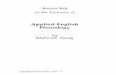 Answer Key to the Exercises of Applied English Phonology - Applied English Phonology - Yavaş - Wiley Online Library
