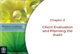 Client Evaluation and Planning the Audit