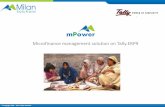 Microfinance Management Solution on Tally.ERP9 - mPower