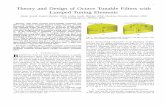 Theory and Design of Octave Tunable Filters with Lumped Tuning Elements