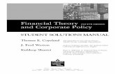Financial Theory And Corporate Policy(Students solution manual)