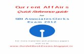 SBI Associates Clerks Current Affairs Quick Reference Guide - Guide4BankExams