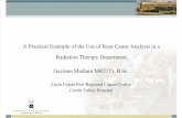 A Practical Example of the Use of Root Cause Analysis in a Radiation Therapy Department