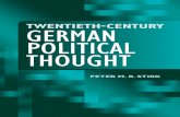 20th Century German Political Thought 2006 eBook