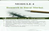 Module 4 Researching in Rural Mrkets