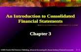 Consolidated Financial Statement Ch 3