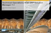 Technical Operations With SAP Solution Manager 7.1