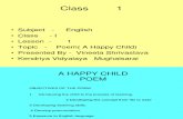A Happy Child Lesson 1