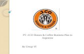 PT. J.CO Donuts & Coffee Business Plan in Argentine