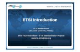ETSI Introduction Carmine Rizzo