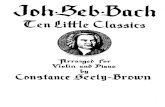 Bach,J.S. - Ten Easy Pieces Arr.for Violin & Piano