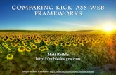 Comparing Kick Ass Web Frameworks