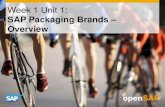 OpenSAP RDS1 General Packaging Overview